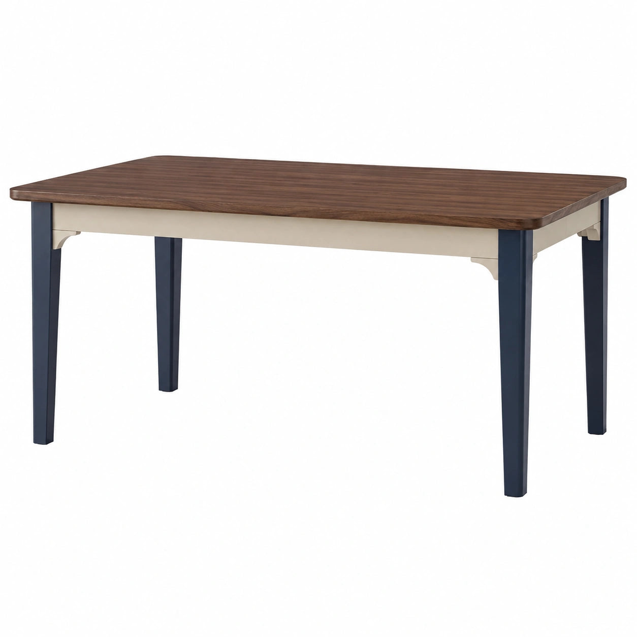 Mesa de comedor de madera y metal 150x90x75 cm