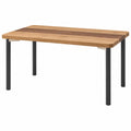 Mesa de comedor de madera y metal 140x75x74 cm
