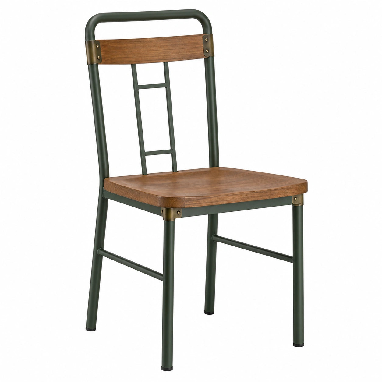 Silla de Madera y Metal 85 cm Verde