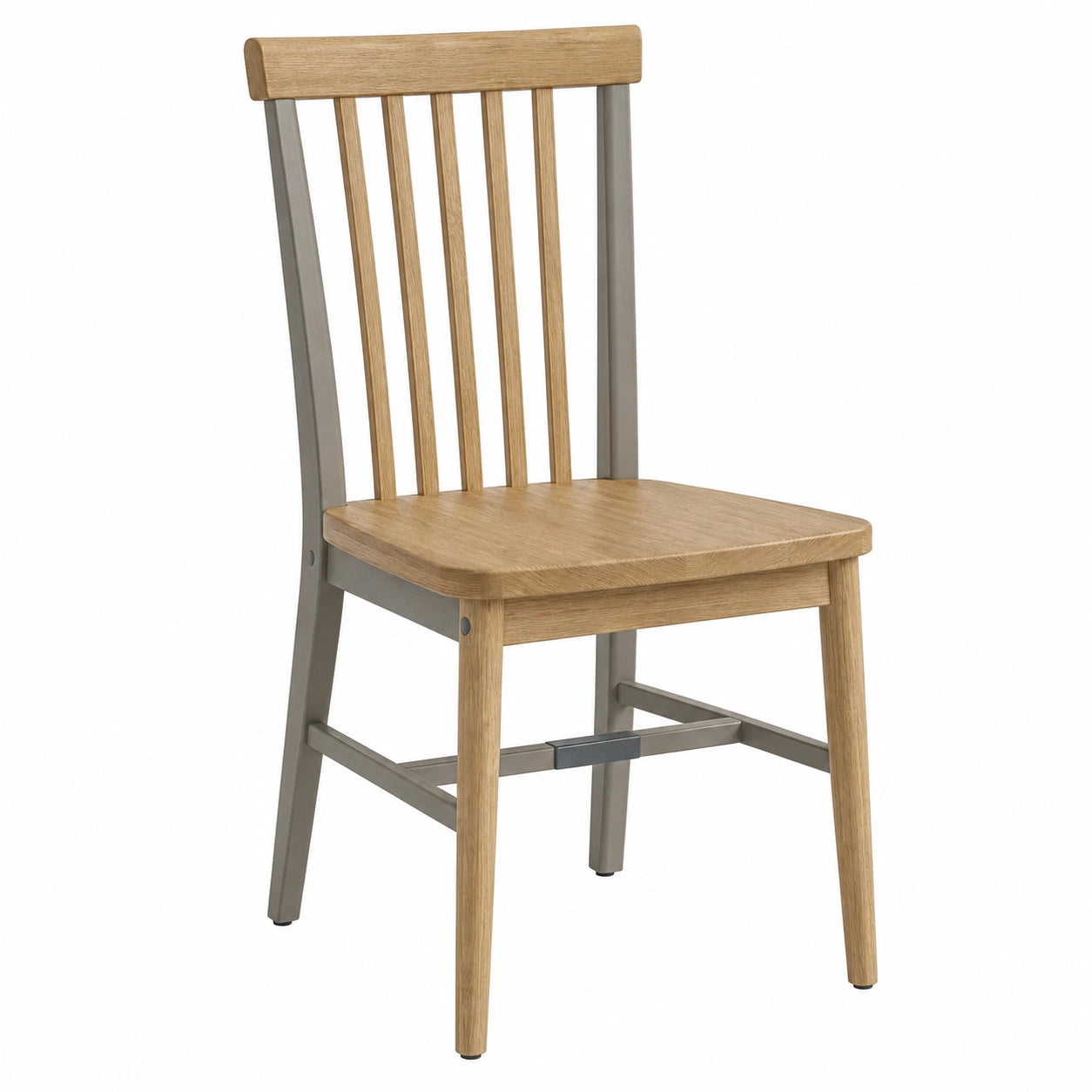 Silla de Madera de Roble y Acero
