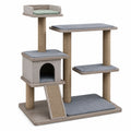 Árbol para Gatos de MDF con Casa y Plataformas