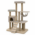 Árbol Rascador para Gatos de Madera y Sisal Beige