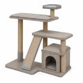 Árbol para Gato de Madera con Rascador y Plataforma