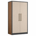 Armario de MDF con Tiradores de Metal 180x90x50 cm