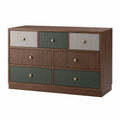 Cómoda de Madera con 7 Cajones Multicolores