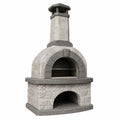 Horno de piedra volcánica para exterior gris