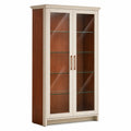 Vitrina de Madera y Vidrio Templado con Puertas Dobles 180cm x 90cm x 40cm